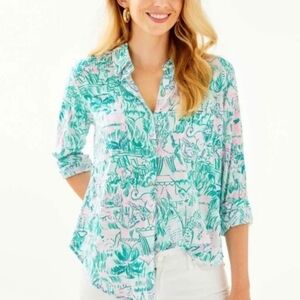 Lilly Pulitzer Button Down Shirt XL